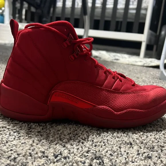 Jordan red suede 12s size 9